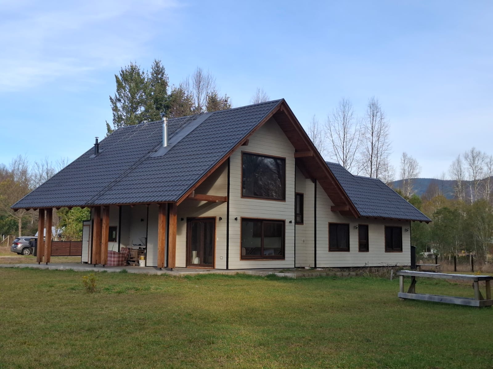 A442  Hermosa casa nueva a tan solo 7 km de Villarrica